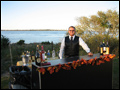 outdoor wedding picture featuring the bar