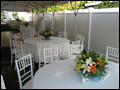 off premise wedding catering dinner tables