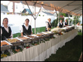 long island wedding buffet style catering ready to serve the guests