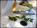 Antipasto table set for a cocktail hour at a beautiful Long Island wedding