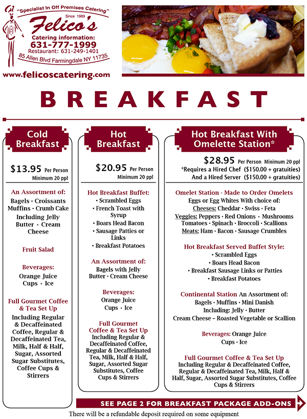 Breakfast Catering On Long Island Breakfast Catering On Long Island