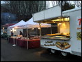 A catered corporate event featuring our sausage and pepper truck, taco truck and zeppole trailer