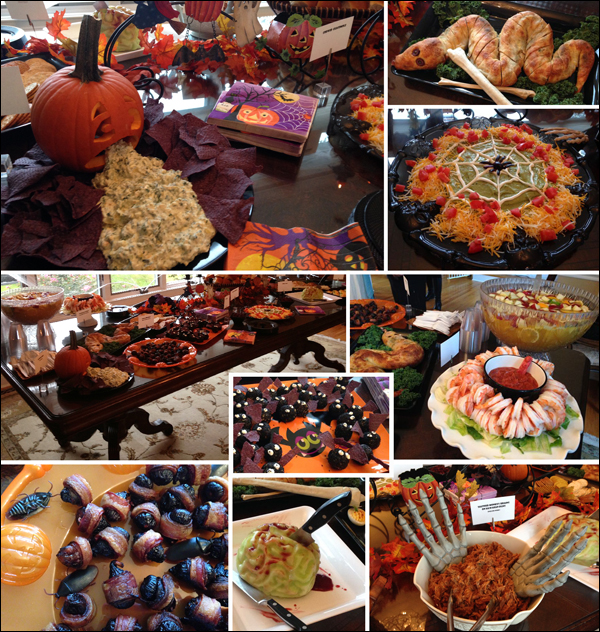 presentation of catered scary halloween food with creative ideas to scare and delight your guests
