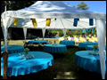 catered Long Island tent wedding with a relaxed atmosphere