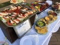 platters table at a wedding reception
