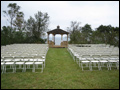 nature's chapel for an outdoor wedding catered by Felico's