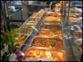 steam tables at Felico's restaurant