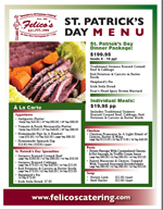 st patricks day catering menu