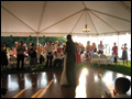 bride and groom on the dance floor - the first dance