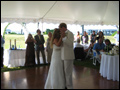 backyard wedding first dance