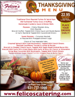 thanksgiving catering menu